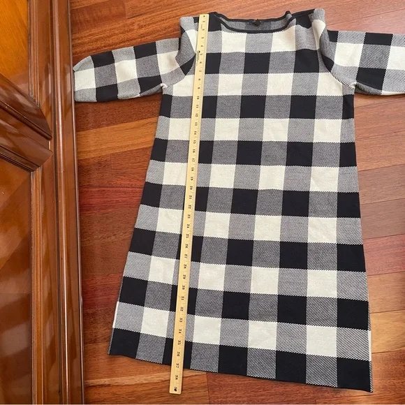 Ann Taylor Black and White Sheath Dress Long Sleeve - Picture 6 of 6